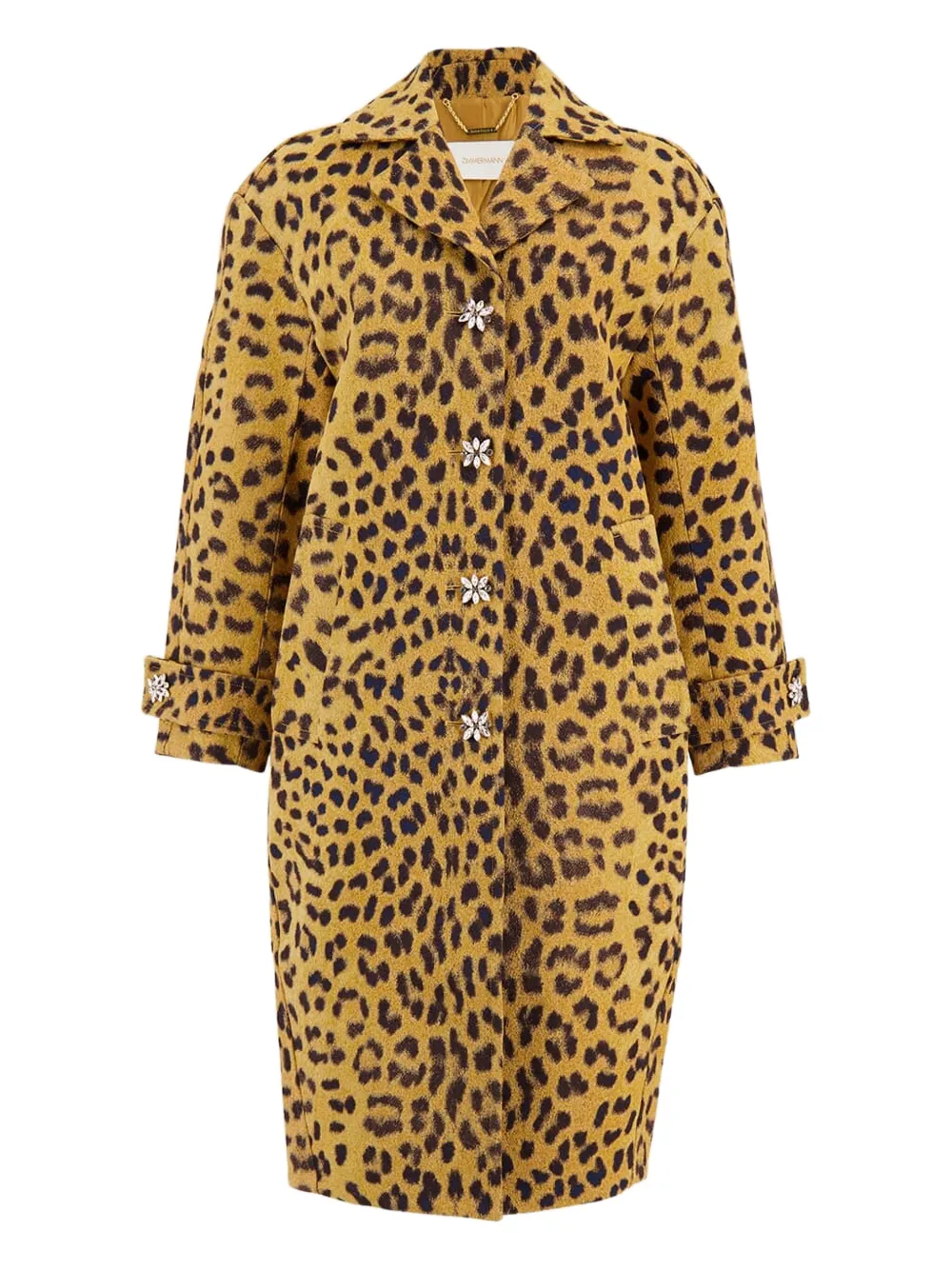 ZIMMERMANN leopard-print coat | Brown | Image 1
