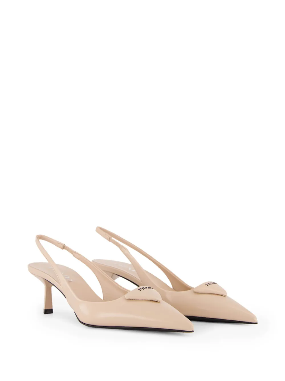 Prada Leren pumps Beige