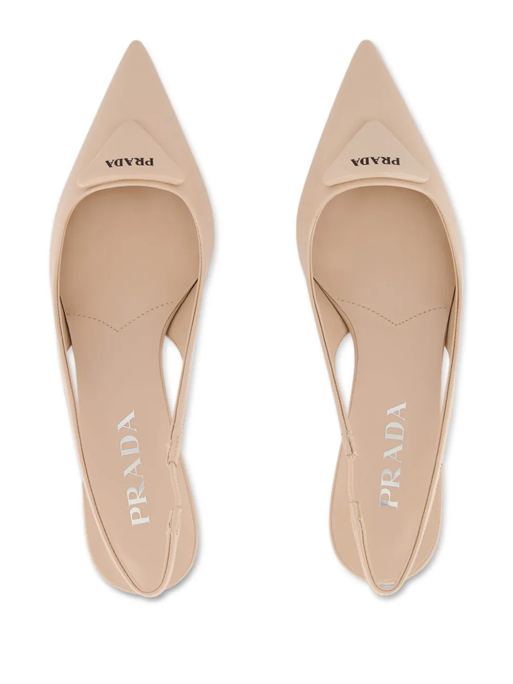 Prada Leren pumps Beige