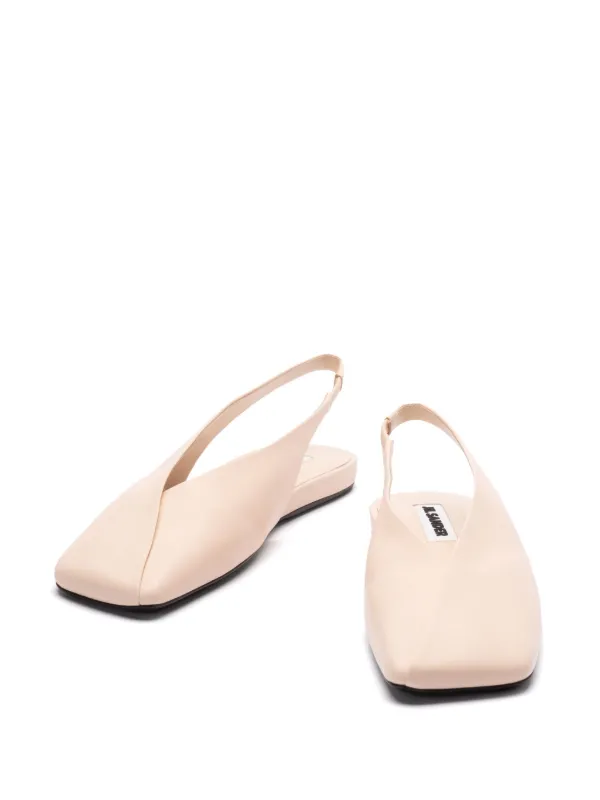 Jil Sander Slingback Ballet Flats | Pink | FARFETCH
