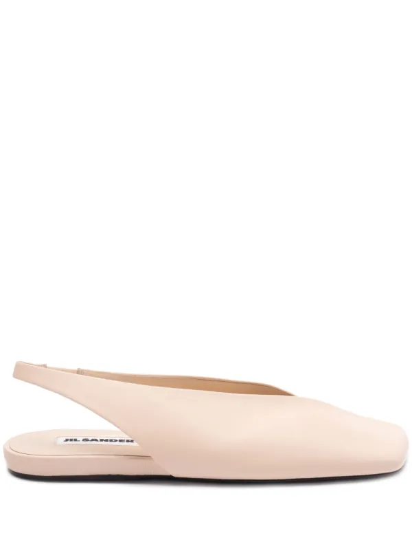 Jil Sander Slingback Ballet Flats | Pink | FARFETCH