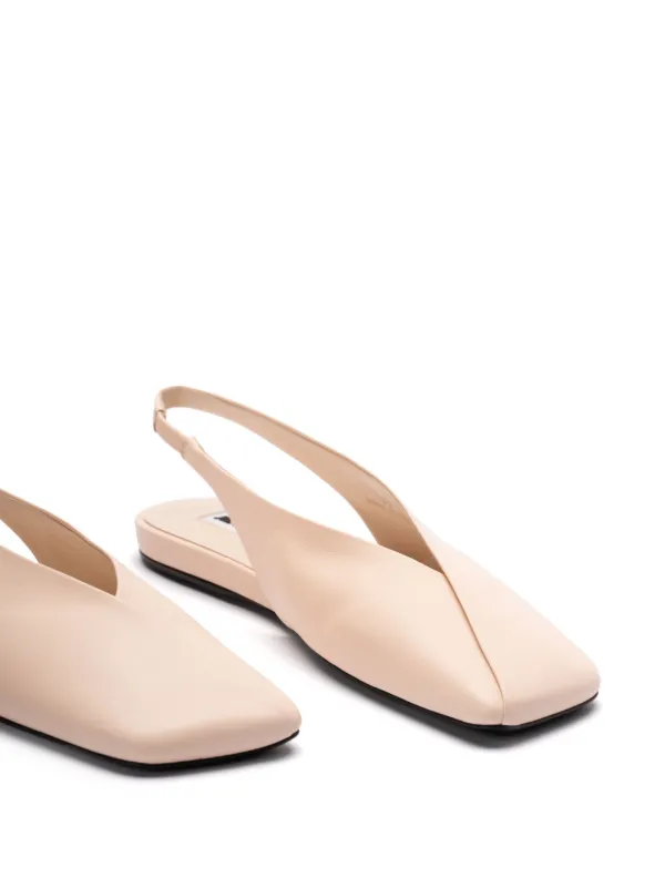 サンダル・ミュール JIL SANDER Slippers and Clogs Women Leather Pink/Powder Pink Jil Sander Slippers and Clogs Women Leather Pink/Powder Pink
