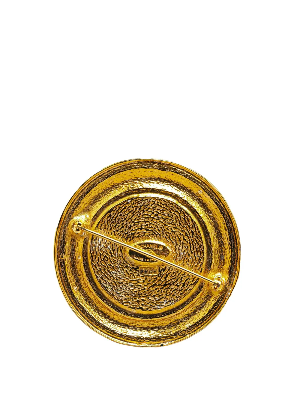 CHANEL Pre-Owned 1970-1980 Gold Plated 31 Rue Cambon costume brooch - Goud