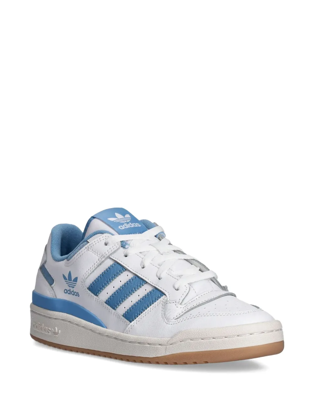 adidas three-stripe leather trainers | Low-Tops | Image 2