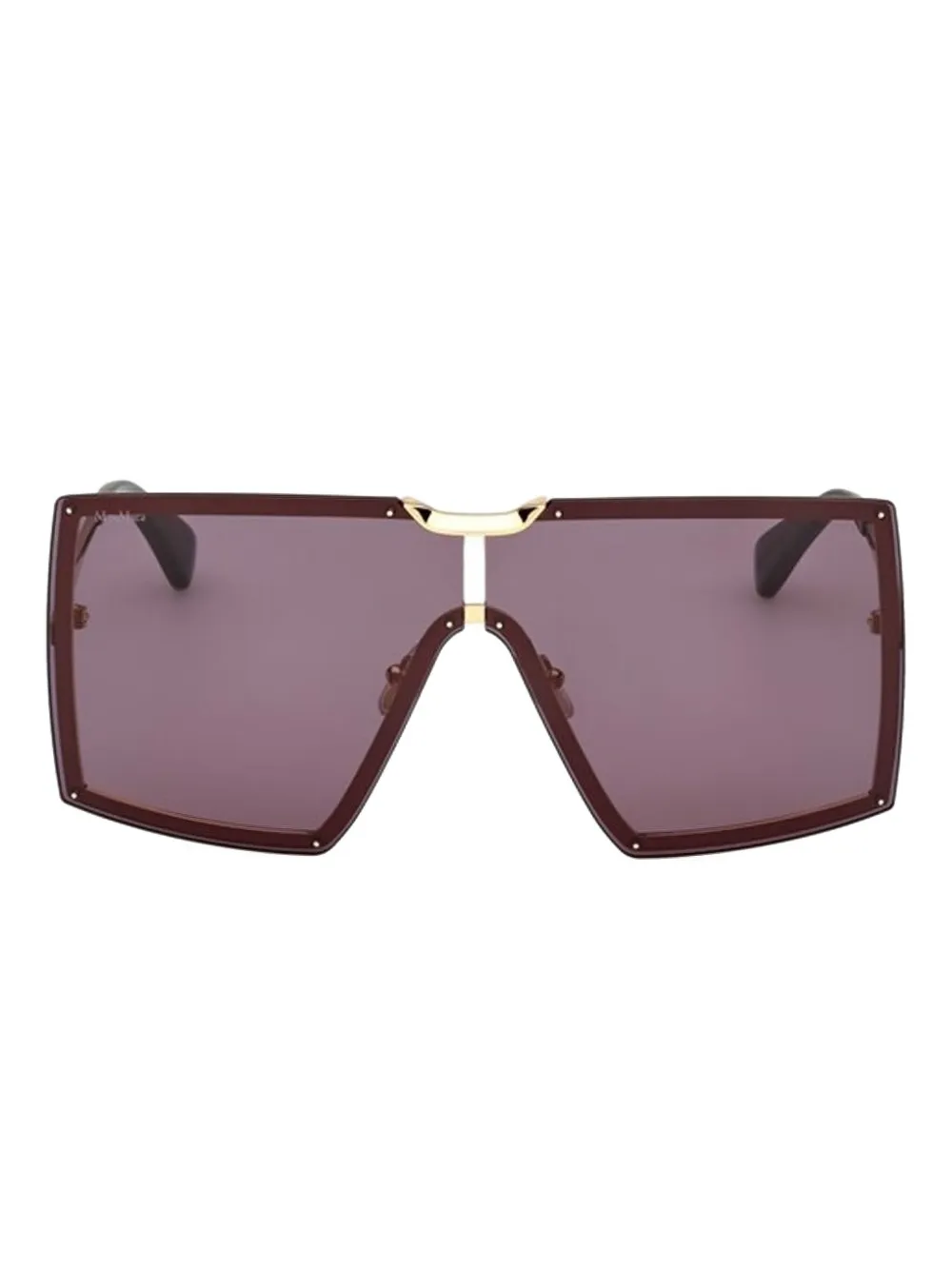Max Mara Eyewear Occhiali da sole squadrati - Oro