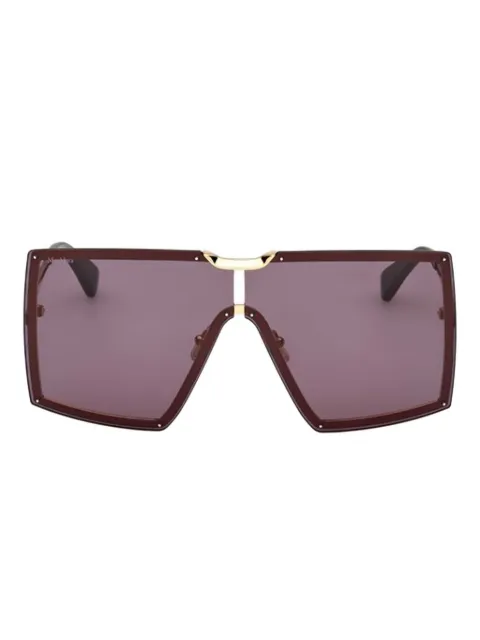 Max Mara Eyewear square-frame gold-detail sunglasses