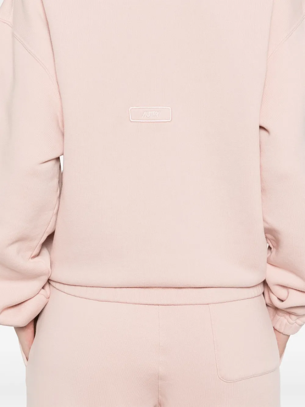 Autry Sweater met geborduurd logo Roze
