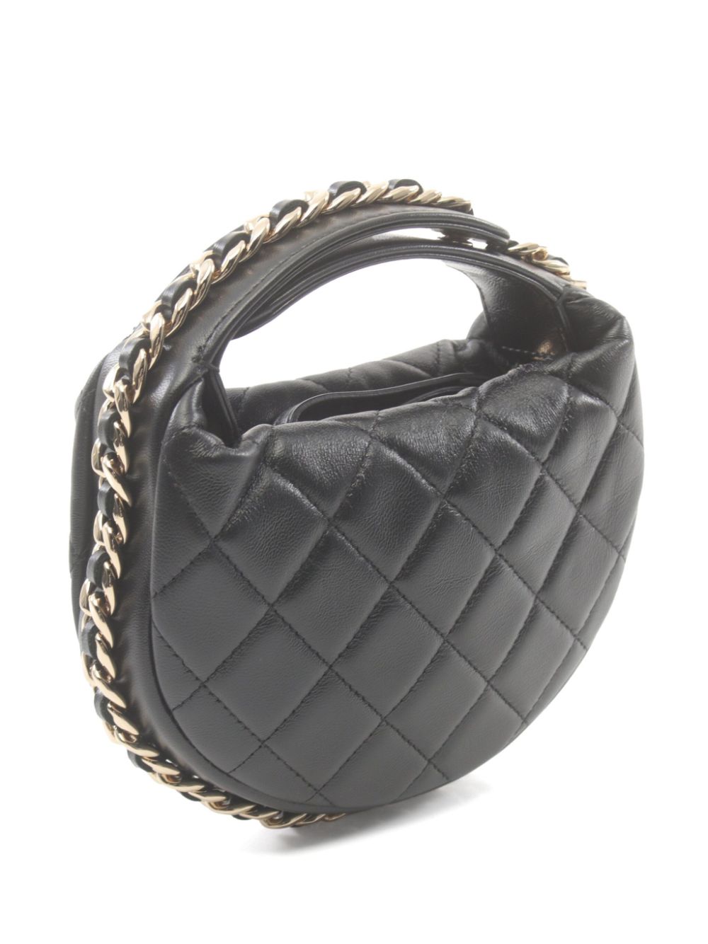 CHANEL Pre-Owned 2021 mini diamond-quilted handbag - Zwart