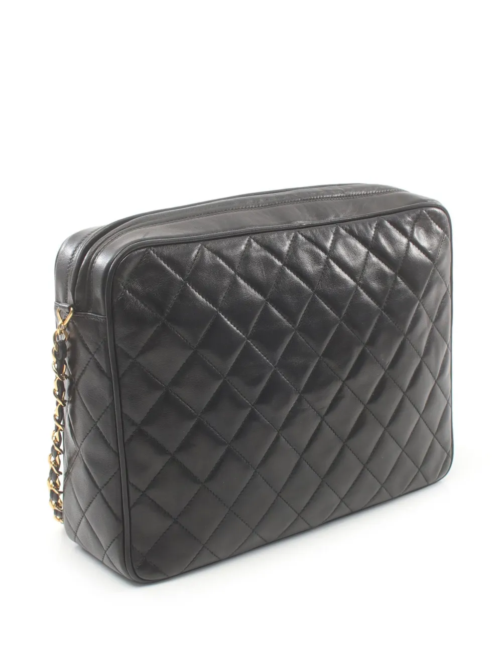 CHANEL Pre-Owned 1991-1994 CC diamond-quilted shoulder bag - Zwart