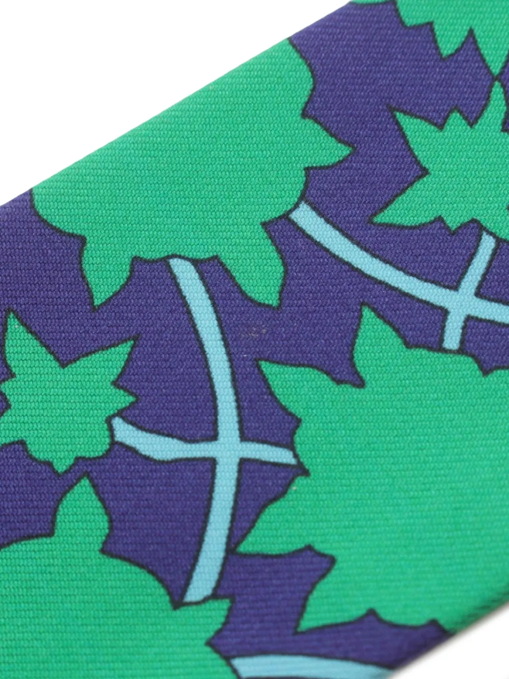 Pre-owned Hermes 2010s Twilly Tapis Persans-print Scarf In Purple