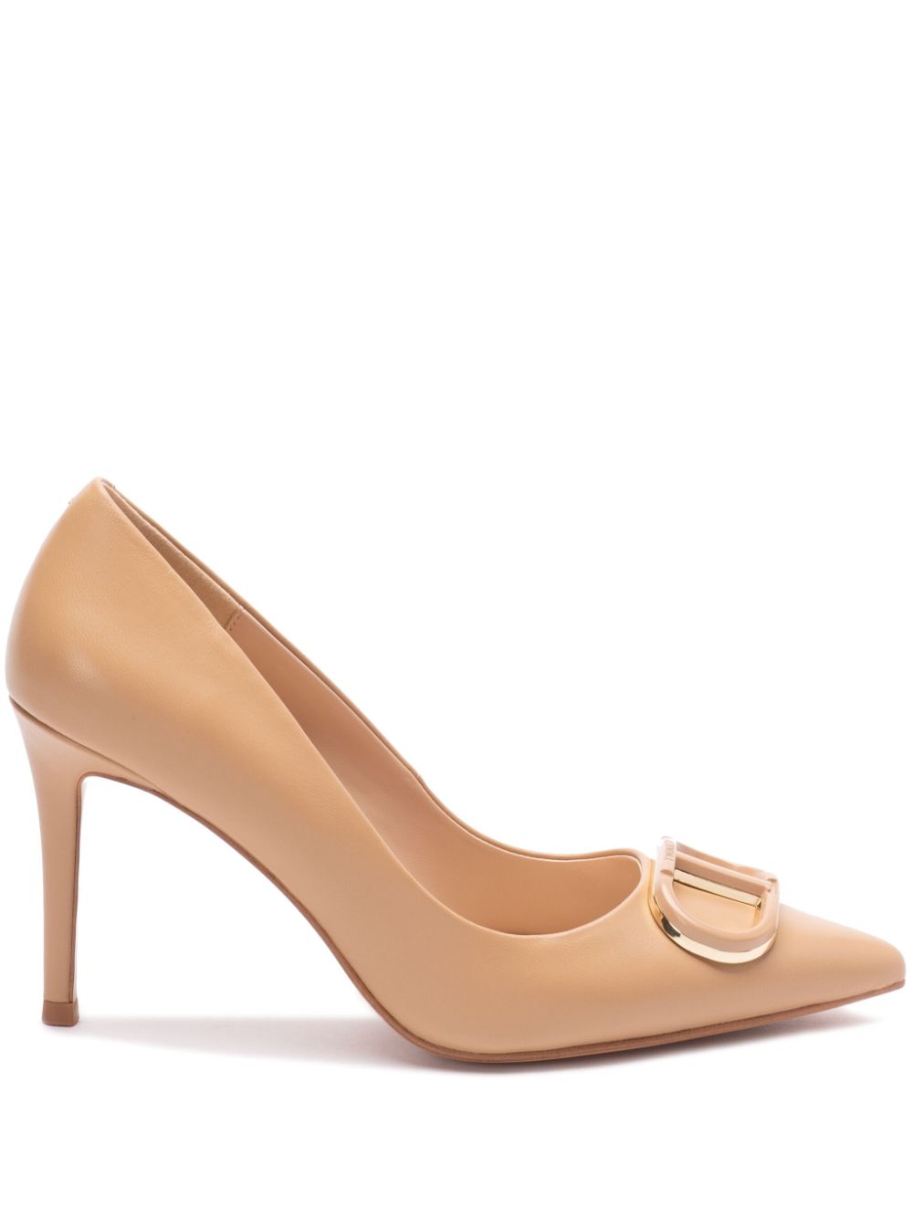 TWINSET Oval pumps met T-plakkaat Beige