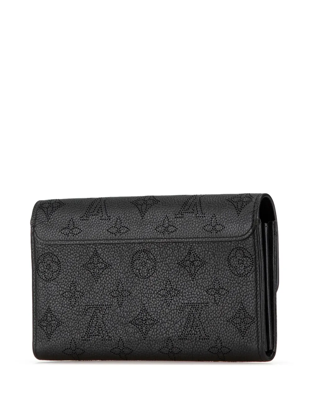 Louis Vuitton Pre-Owned 2017 Monogram Mahina Iris Wallet long wallets - Zwart