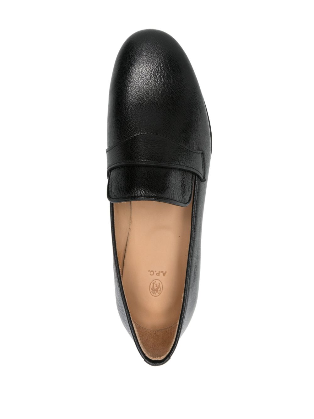 A.P.C. Leren loafers Zwart