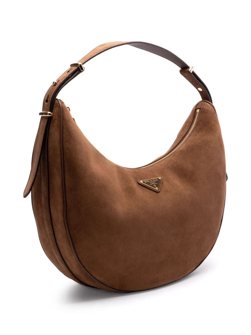 Prada Arqué schoudertas Bruin