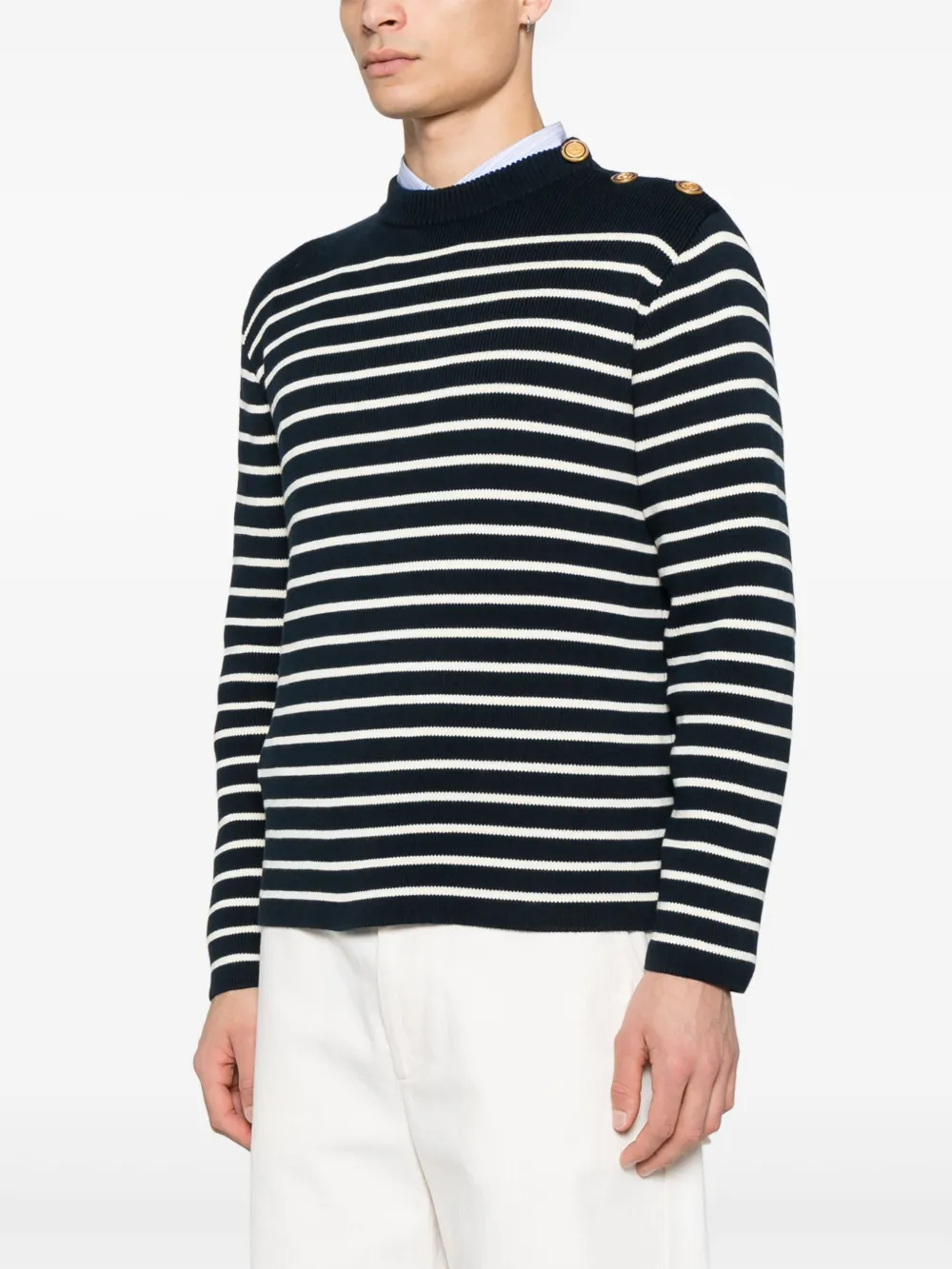 Valentino Garavani Gestreepte trui Blauw