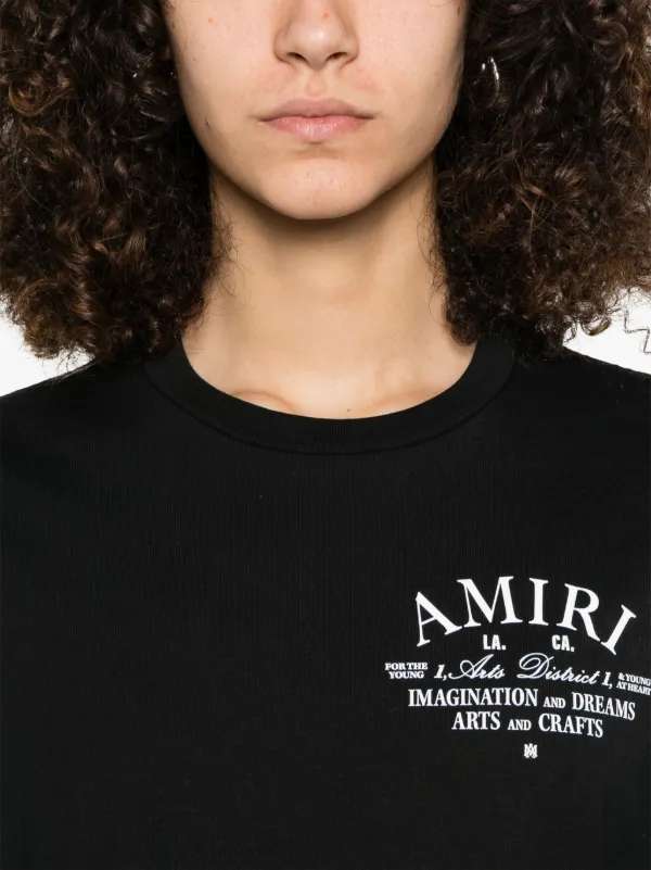AMIRI Arts District Cropped T-shirt | Black | FARFETCH
