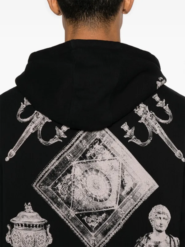 パーカー・フーディ Givenchy Oggetti Di Hubert' Back Print Cotton Hoodie Givenchy Hubert objects-print Hoodie | Black | FARFETCH BH