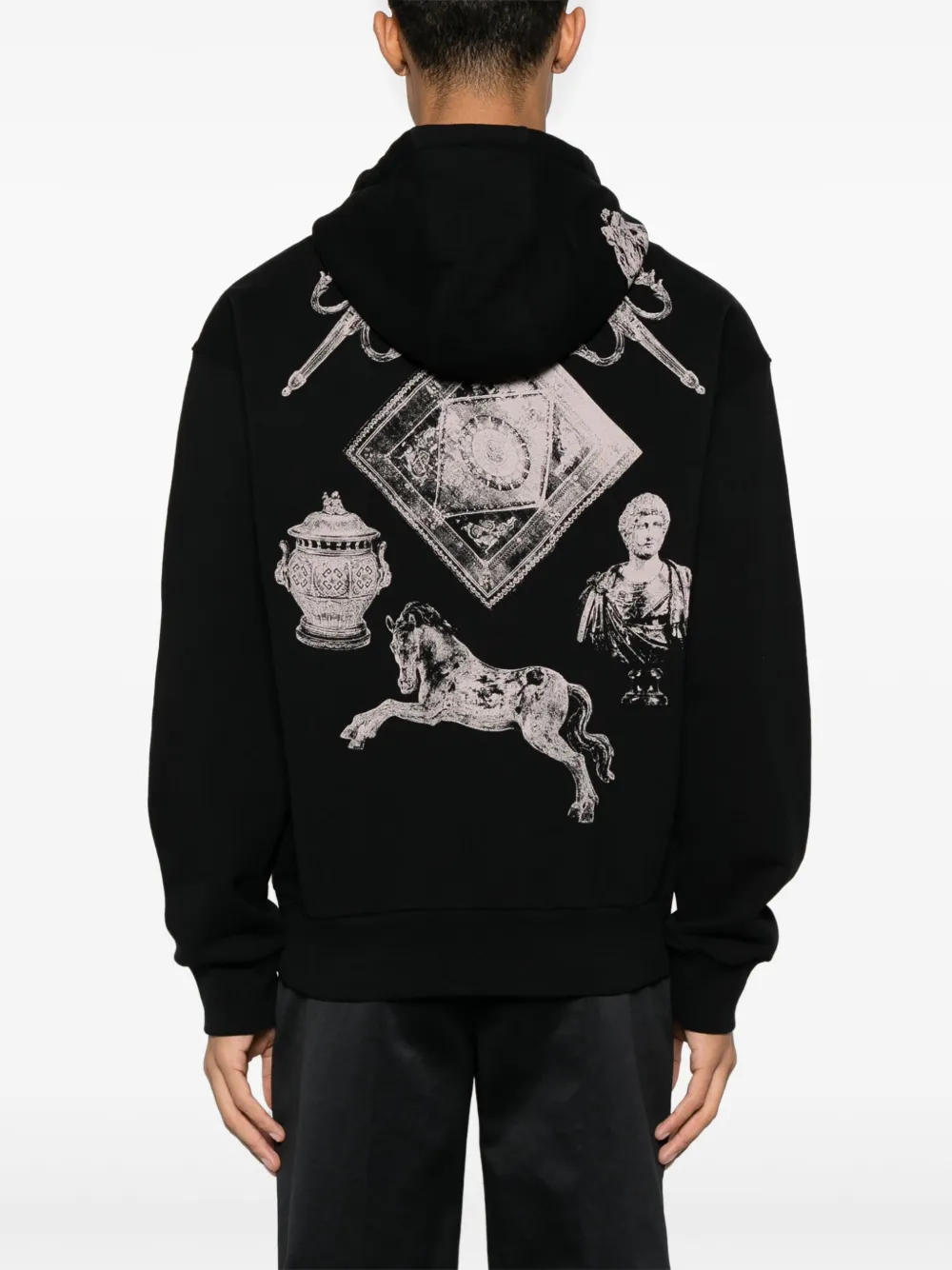 Givenchy Hubert hoodie met print Zwart