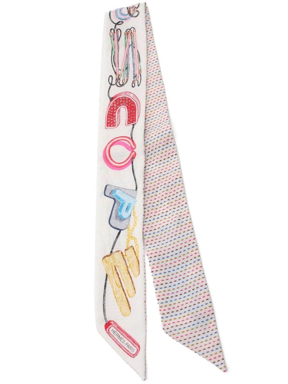 2010s Twilly Chevaloscope Pointille scarf