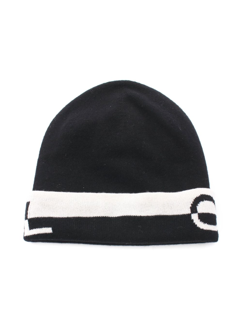 CHANEL Pre-Owned 1986-1988 cashmere beanie - Zwart