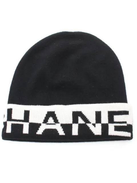 CHANEL Pre-Owned bonnet en cachemire (1986-1988)