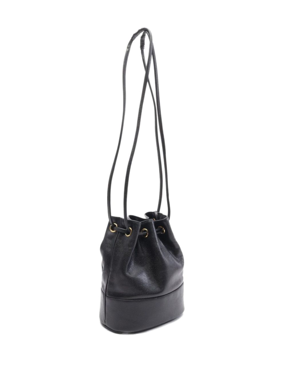 CHANEL Pre-Owned 1986-1988 CC bucket bag - Zwart