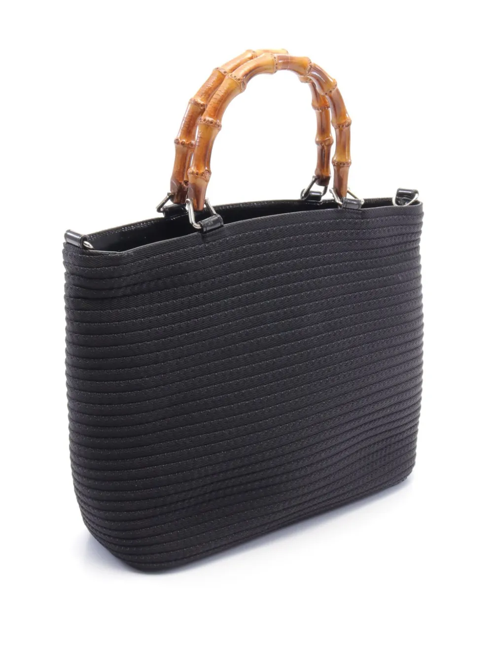 Gucci Pre-Owned 2010s bamboo two-way handbag - Zwart