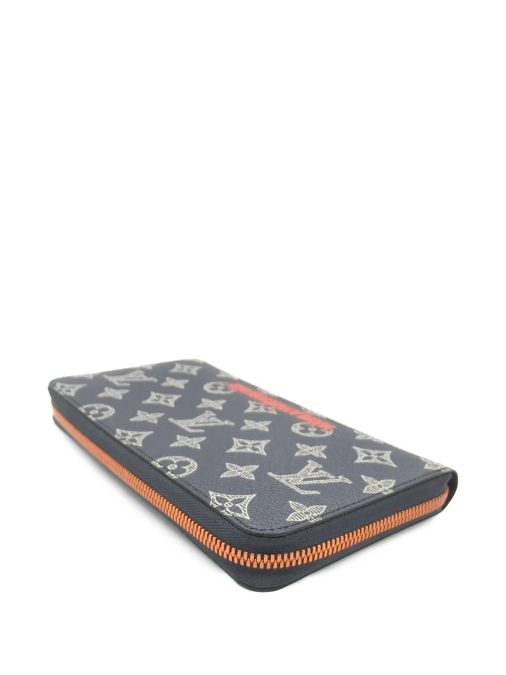 Pre-owned Louis Vuitton Circa 2018 Zippy Organizer Upside Down Wallet In Blue