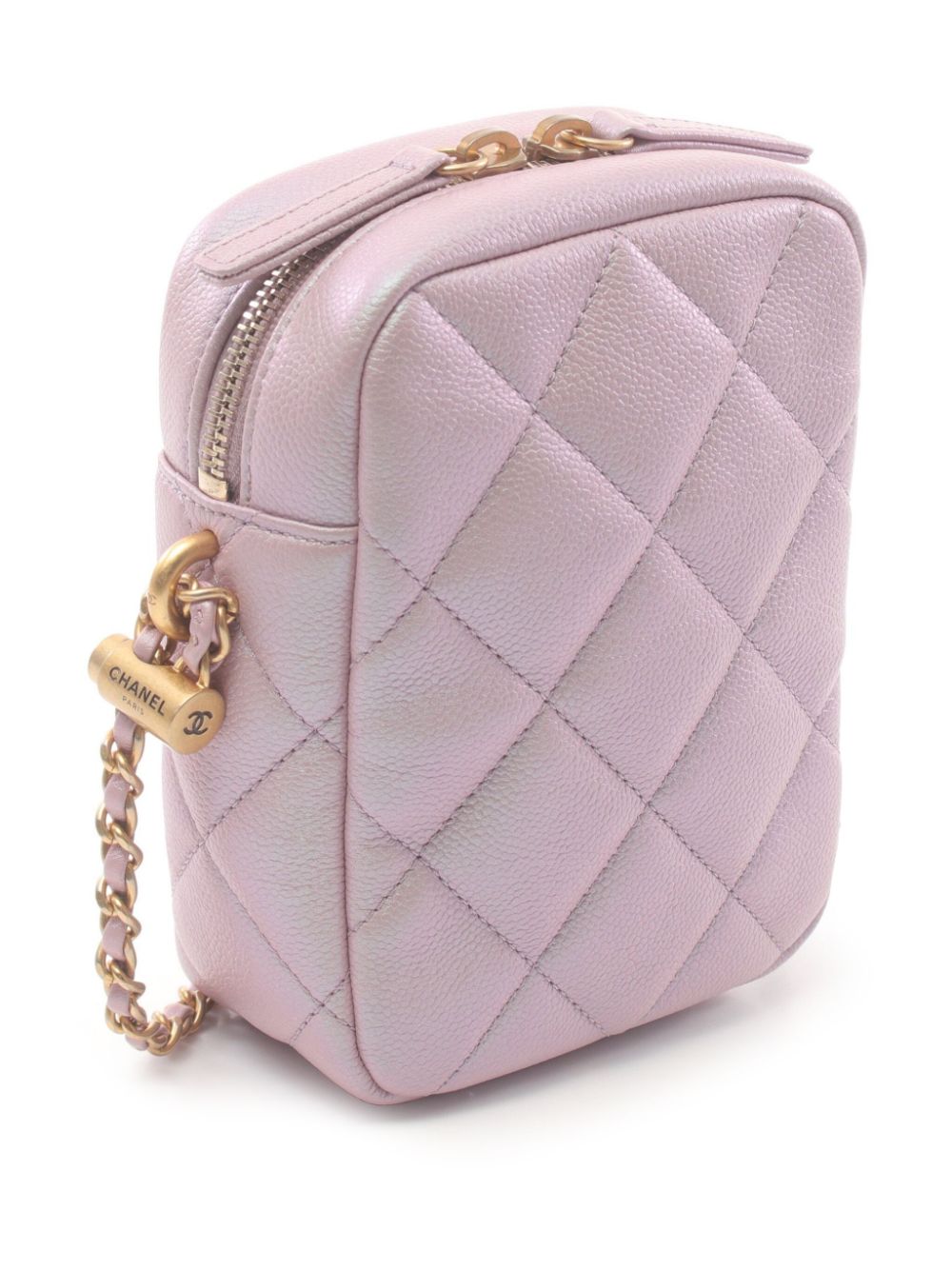 CHANEL Pre-Owned 2021 mini chain shoulder bag - Roze