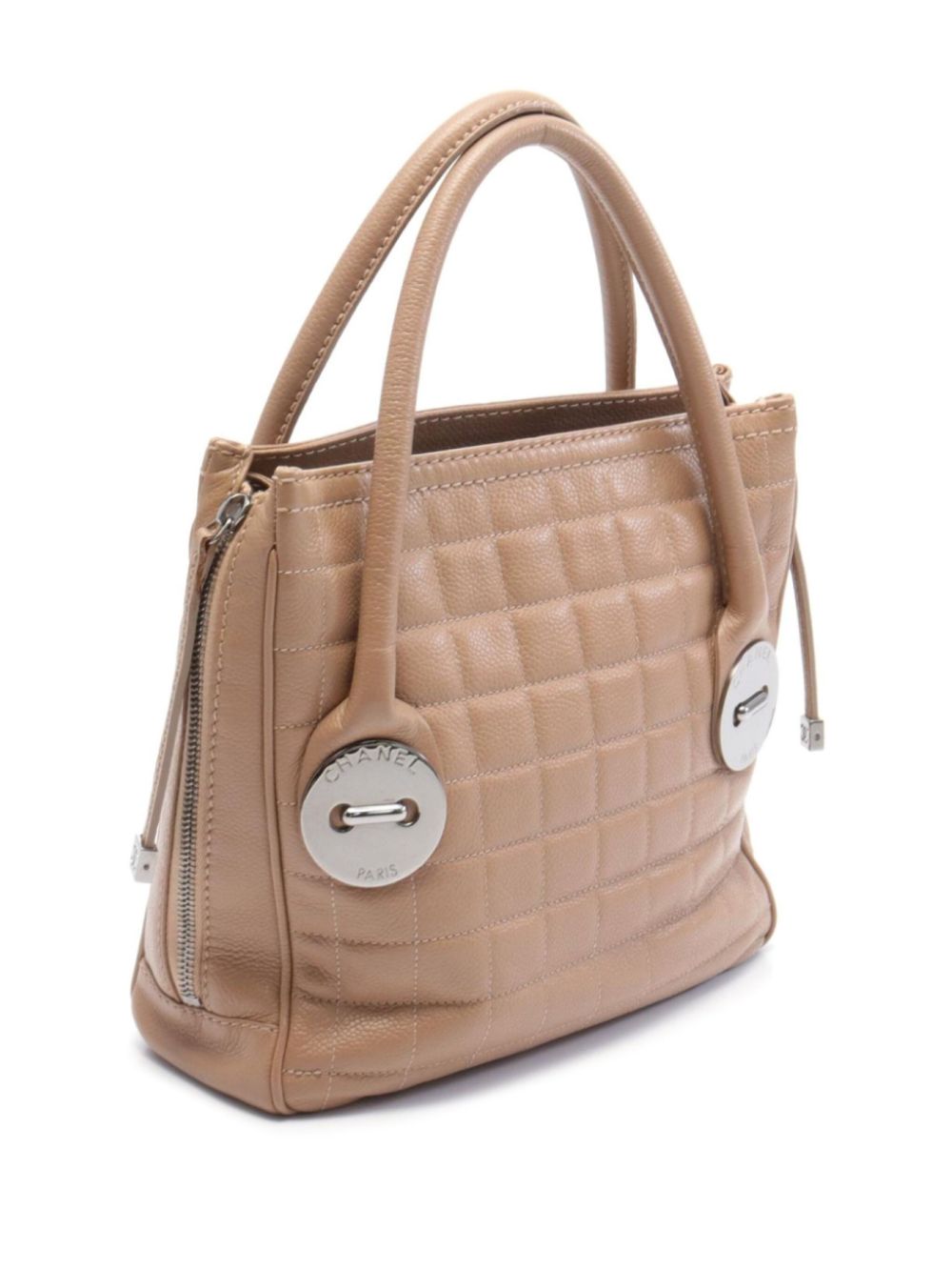 CHANEL Pre-Owned 2004-2005 Choco Bar handbag - Beige