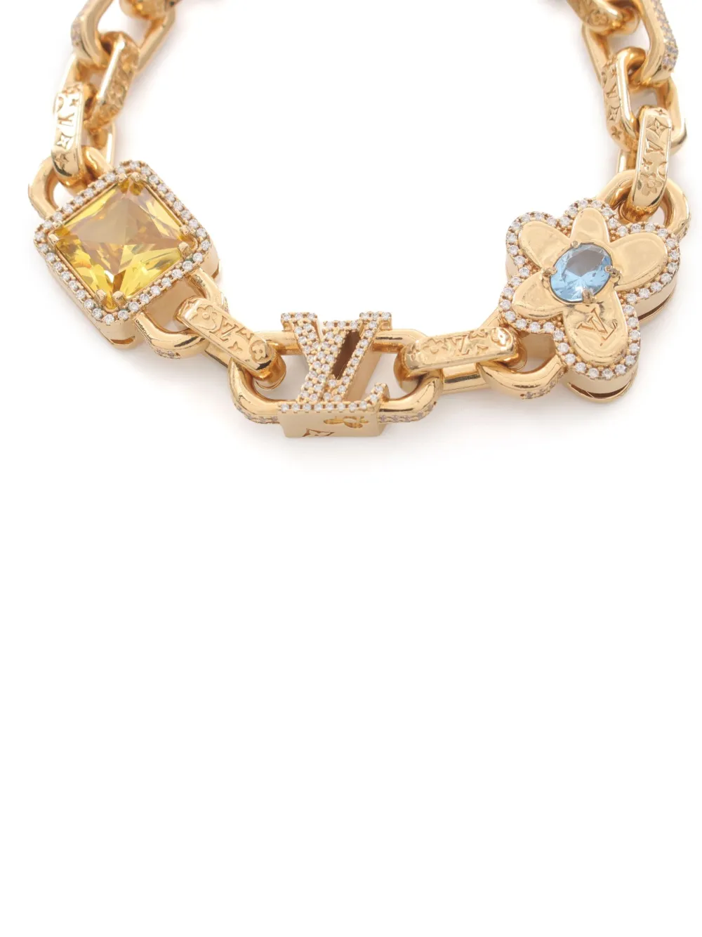 Louis Vuitton Pre-Owned pre-owned 00s x Tyler The Creator Paradise Stone bracelet - Goud