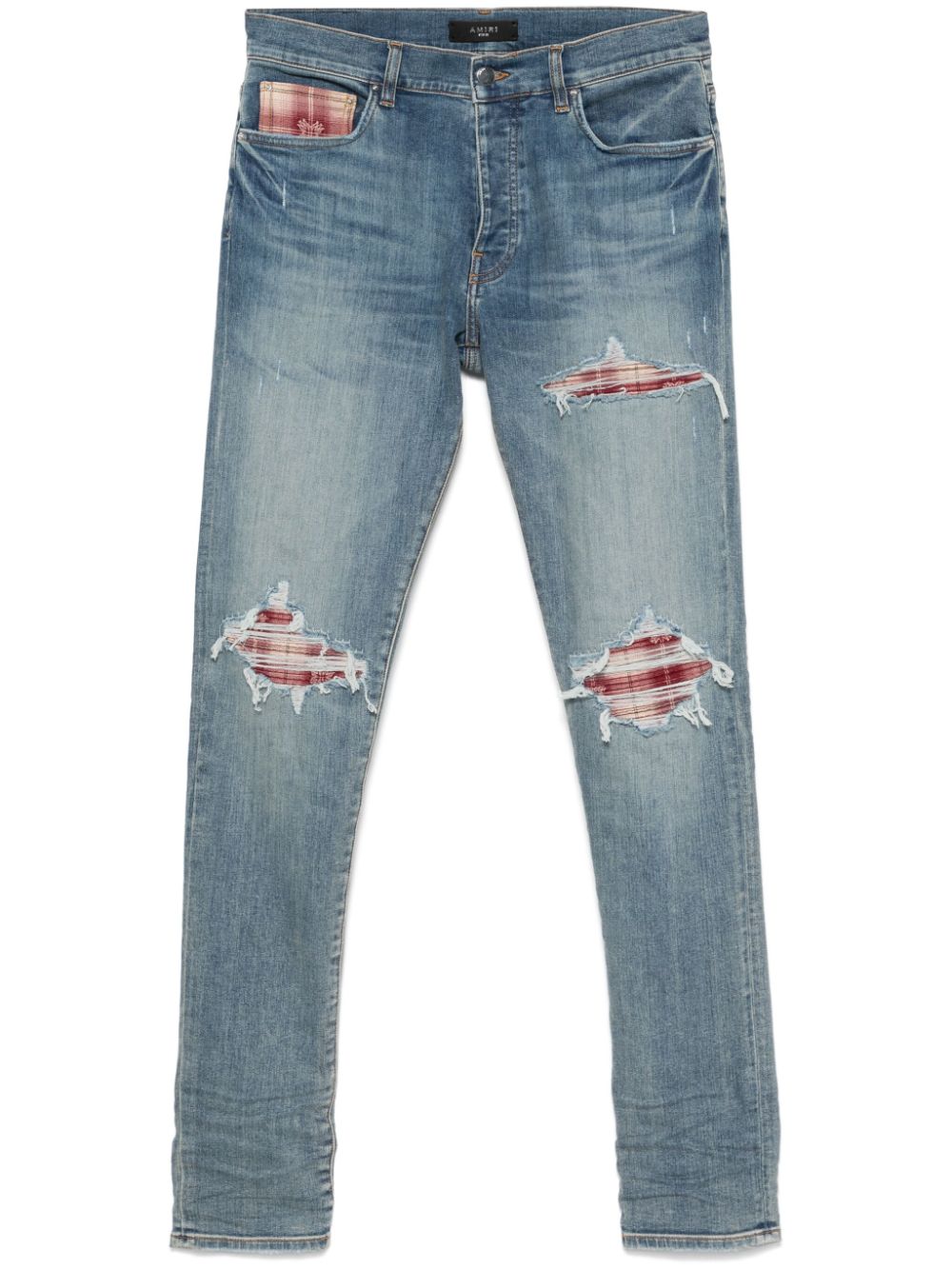 AMIRI Geruite MX1 jeans Blauw