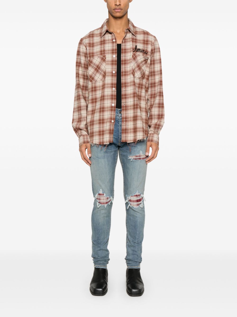 AMIRI Plaid MX1 jeans - Blauw