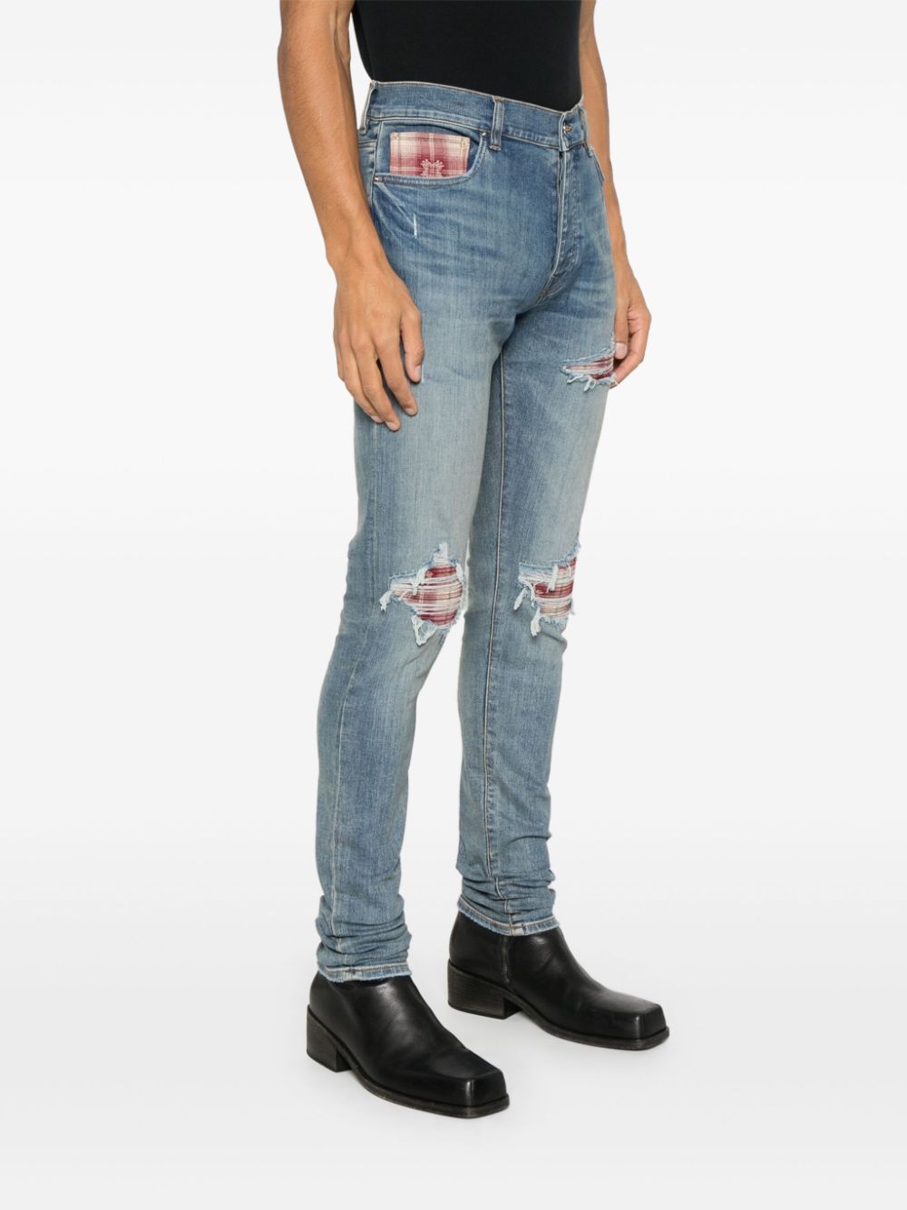 AMIRI Geruite MX1 jeans Blauw