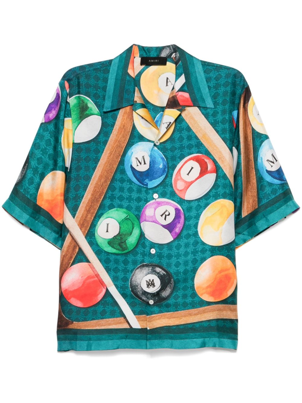 AMIRI Billiards bowlingshirt Groen