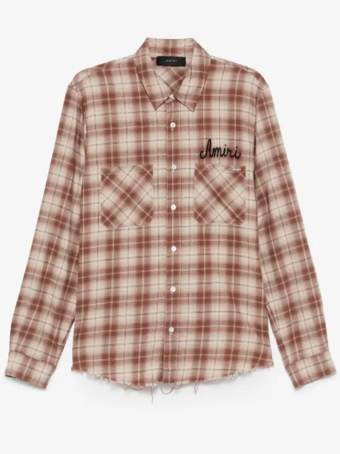 AMIRI Shotgun flannel shirt