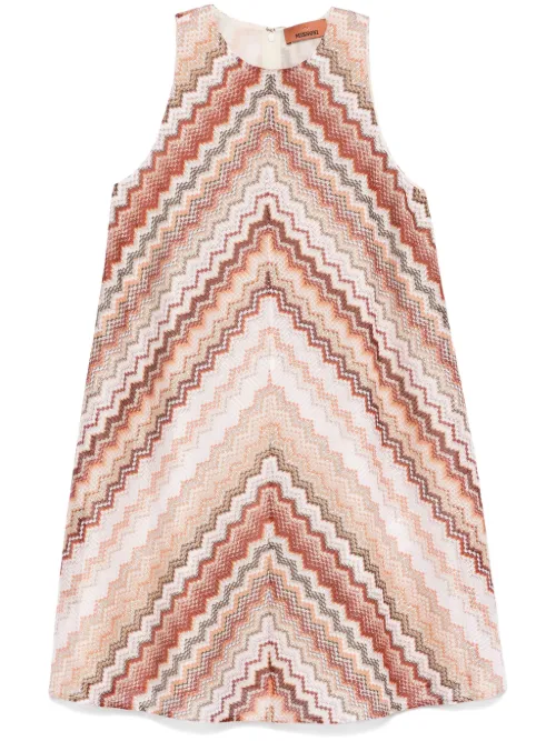 Robe évasée à motif zigzag - Missoni - Modalova