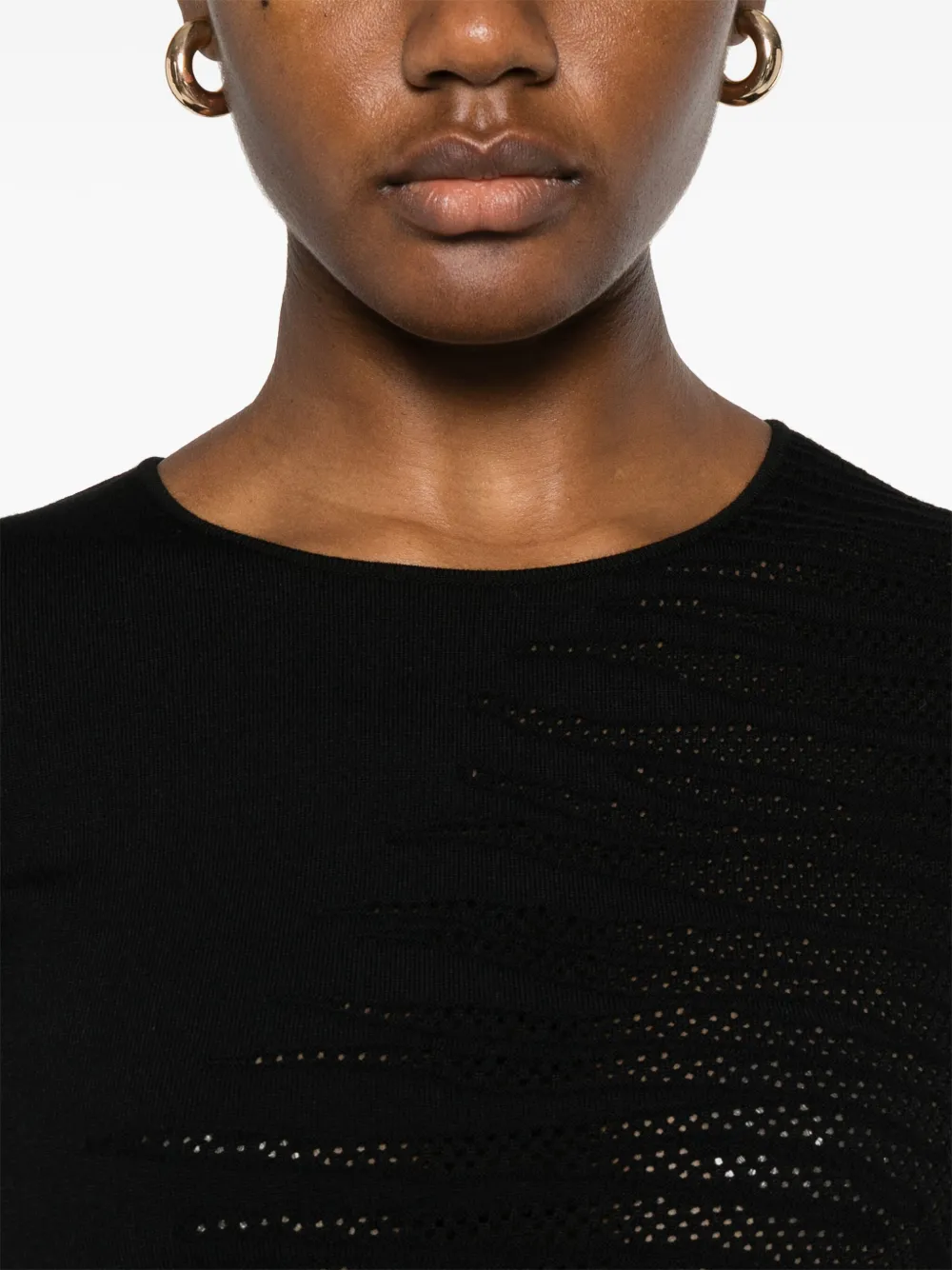 Roberto Cavalli Mini-jurk met opengewerkte details Zwart