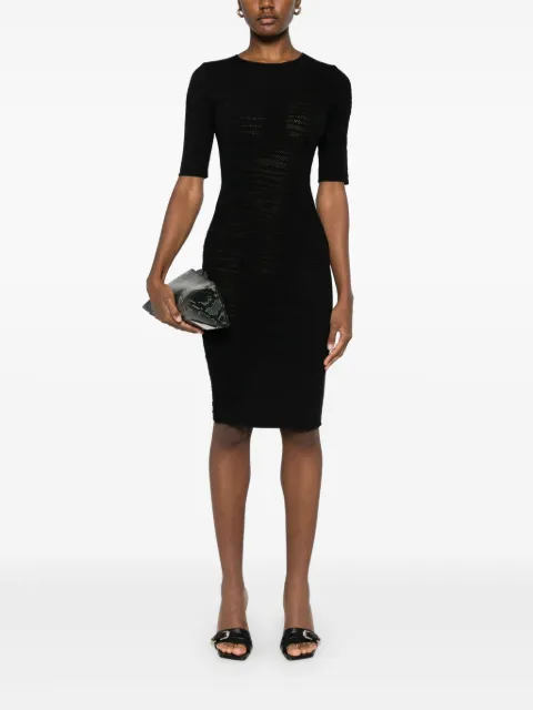 Roberto Cavalli openwork-areas mini dress UKM101MQ014 - 1