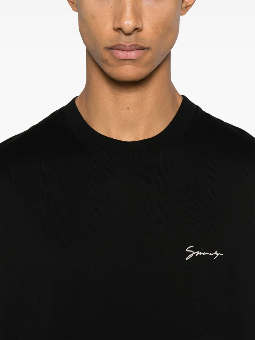 Givenchy Hubert katoenen T-shirt met print Zwart