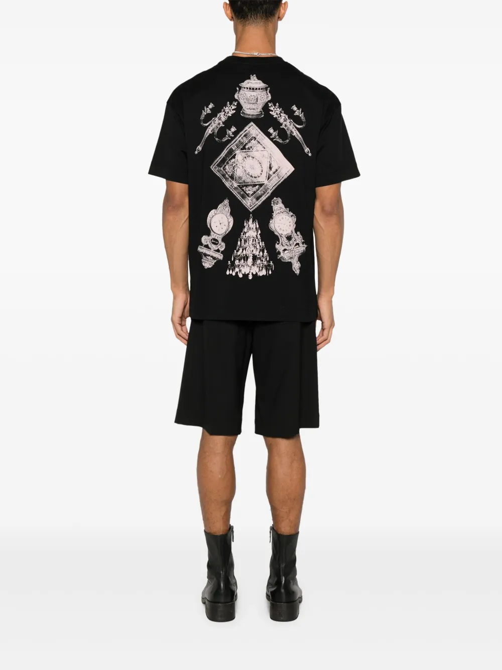 Givenchy Hubert katoenen T-shirt met print - Zwart