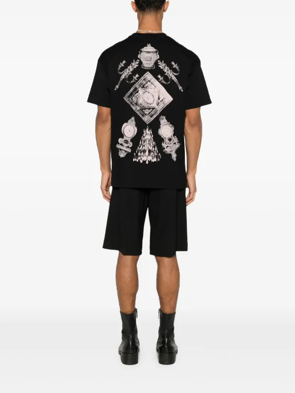Tシャツ・カットソー Givenchy HUBER OBJECTS PRINTED T-SHIRT HUBER OBJECTS PRINTED T-SHIRT BM71MG3YPS/001 | Bruna Rosso