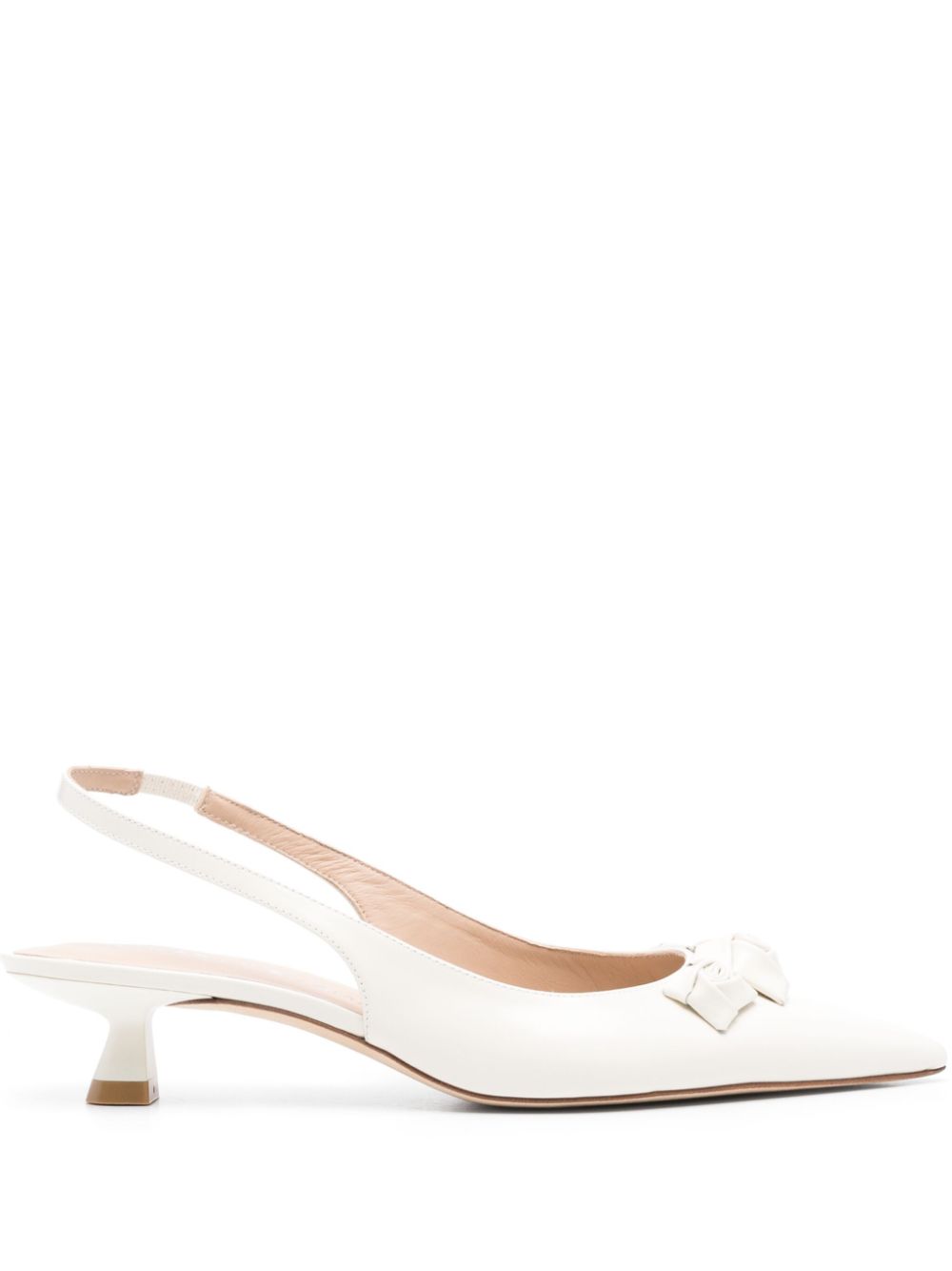 Stuart Weitzman 50 mm Stuart slingback pumps Beige