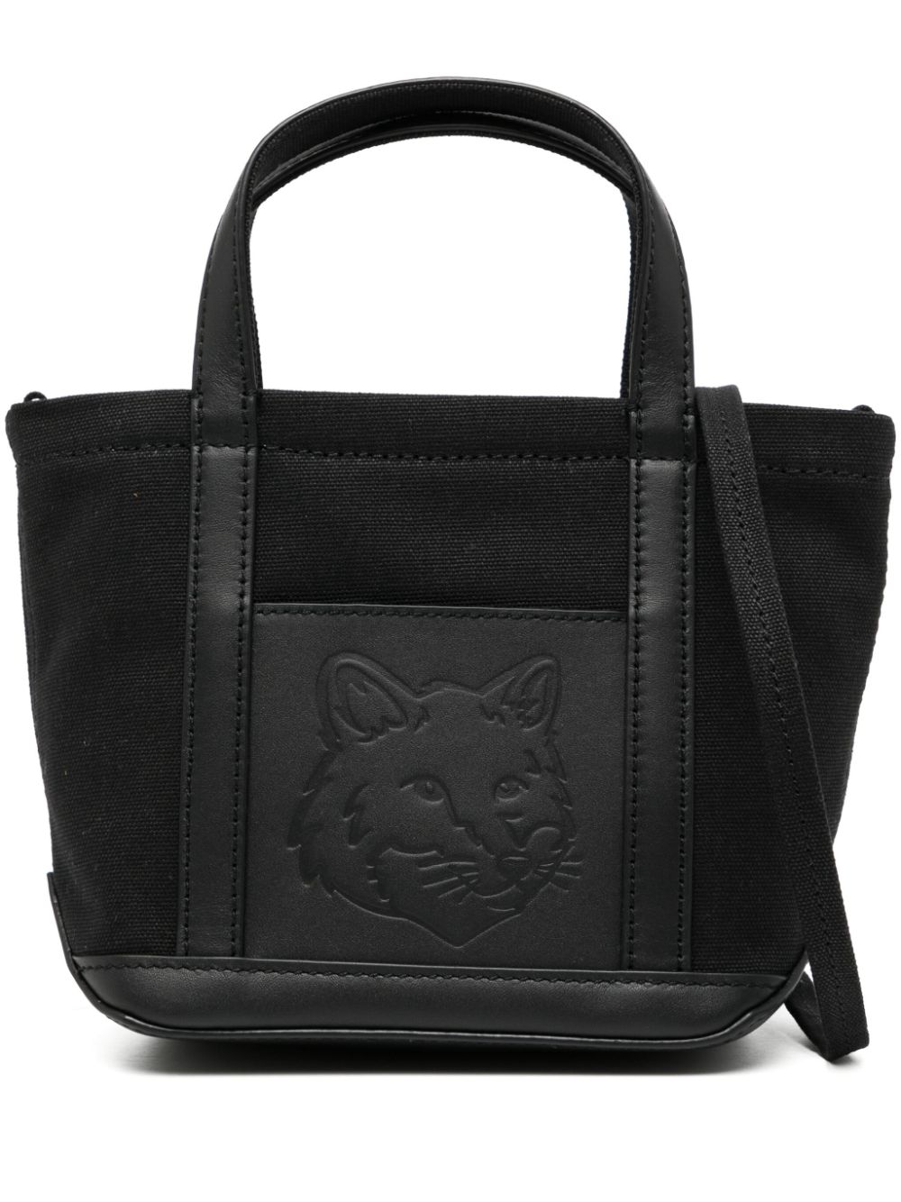 Maison Kitsuné Festive fox head mini tote bag