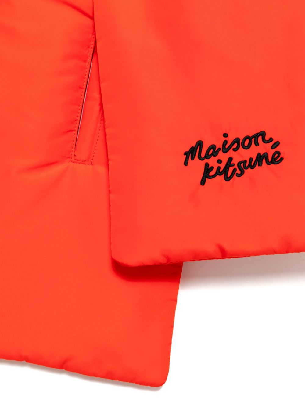 Maison Kitsuné puffer scarf - Rood