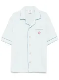 Casablanca monogram towelling shirt - Blue