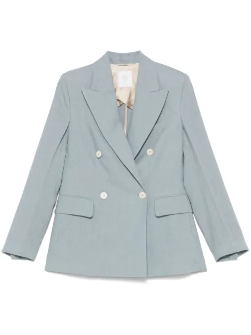 Blazer en tissu flammé - Eleventy - Modalova