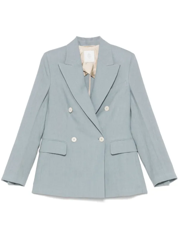 Eleventy Slub-texture Blazer in Grey