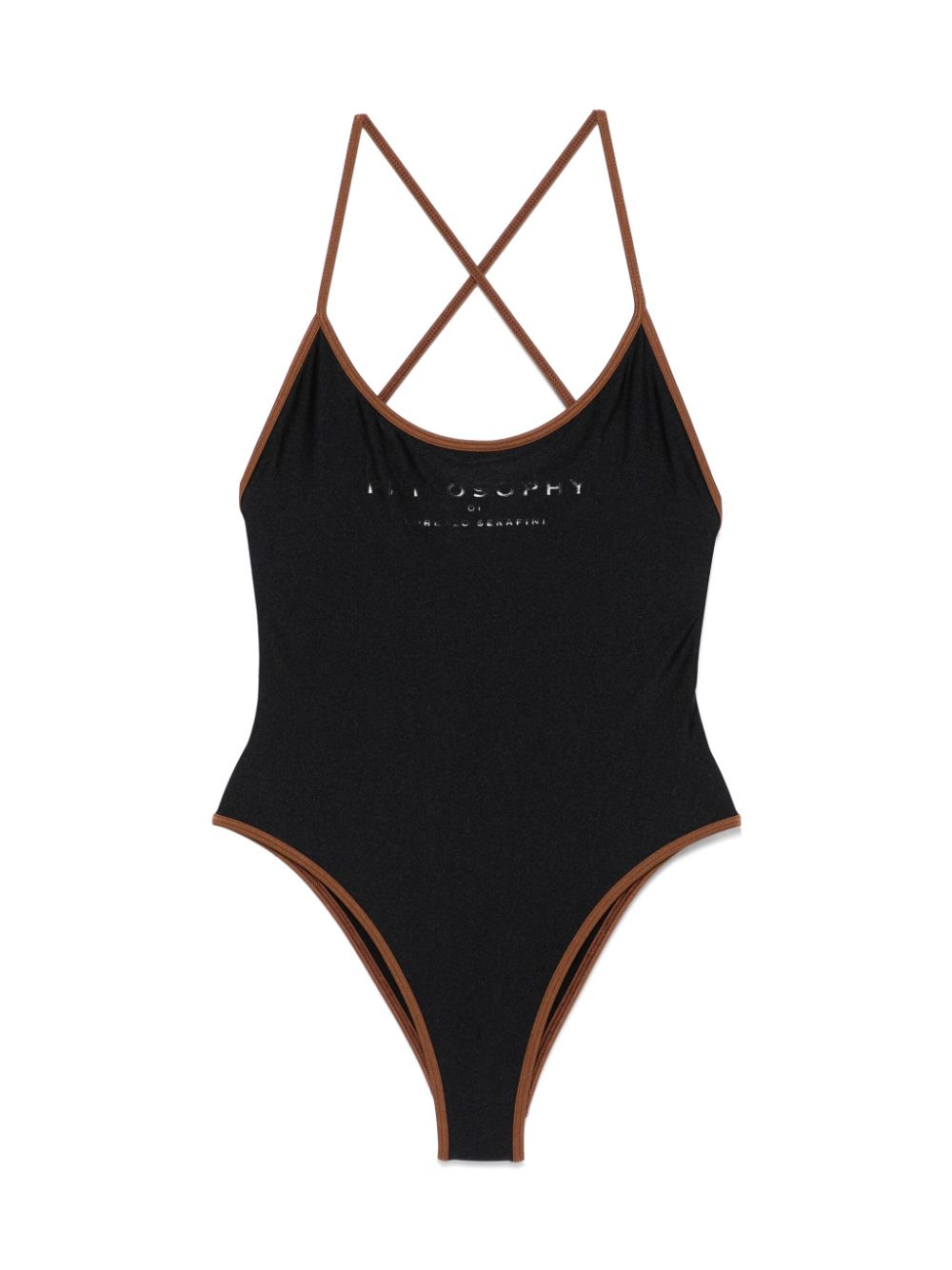 Philosophy Di Lorenzo Serafini logo-print swimsuit - Black