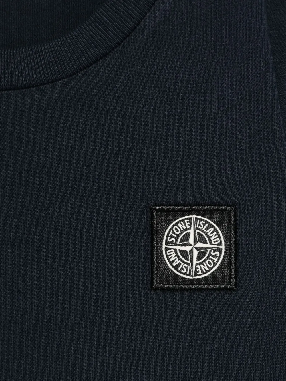 Stone Island Junior T-shirt met logopatch Blauw